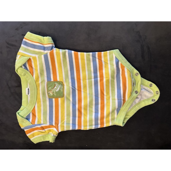 5/$10 George short sleeve striped onesie/bodysuit 9 months - Picture 1 of 3